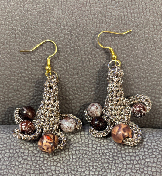 Handmade crochet earrings