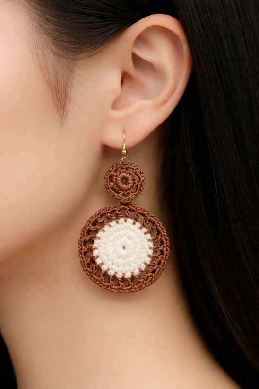 Handmade crochet earrings