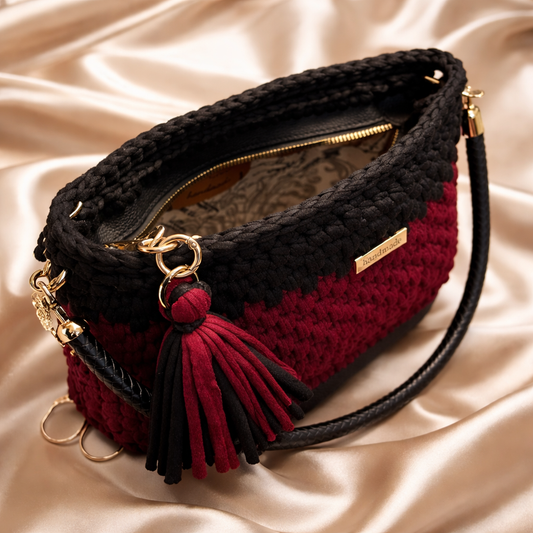 Handmade crochet handbag