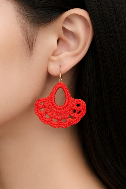 Handmade crochet earrings