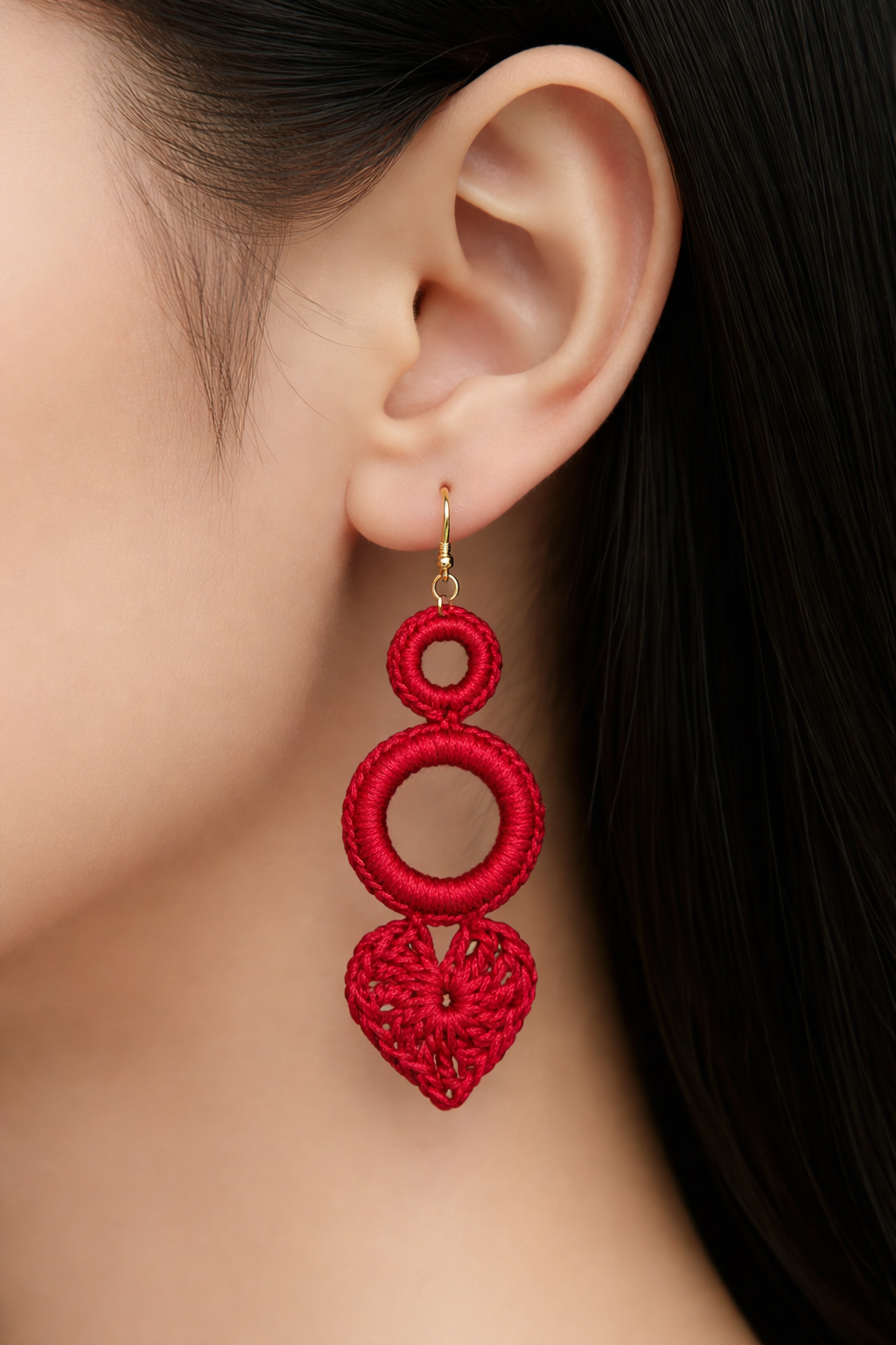 Handmade crochet earrings