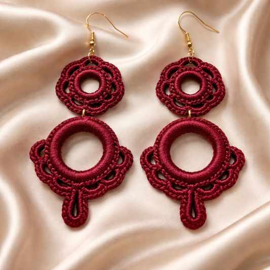 Handmade crochet earrings
