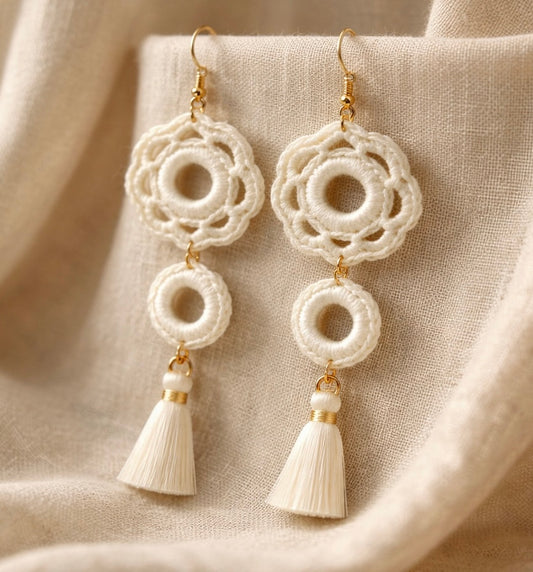 Handmade crochet earrings