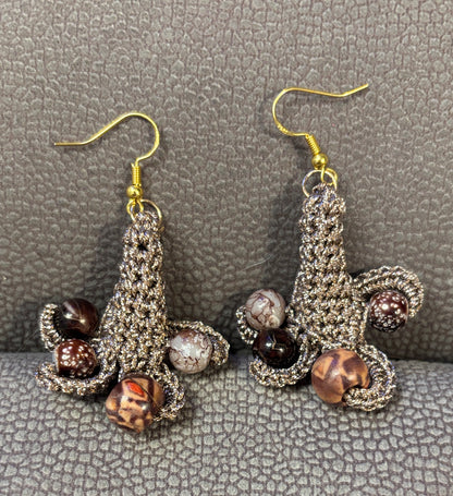 Handmade crochet earrings