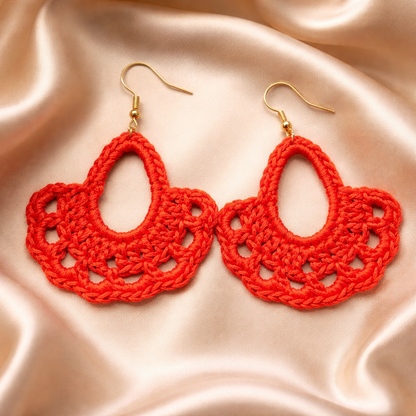 Handmade crochet earrings