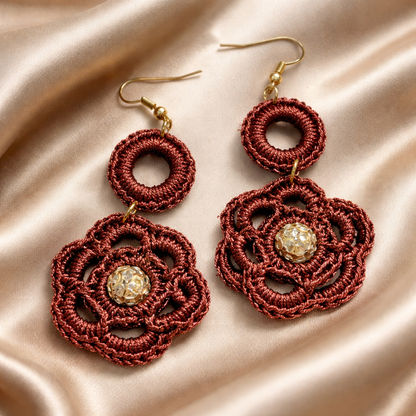 Handmade crochet earrings