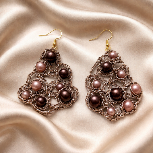 Handmade crochet earrings