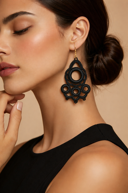 Handmade crochet earrings