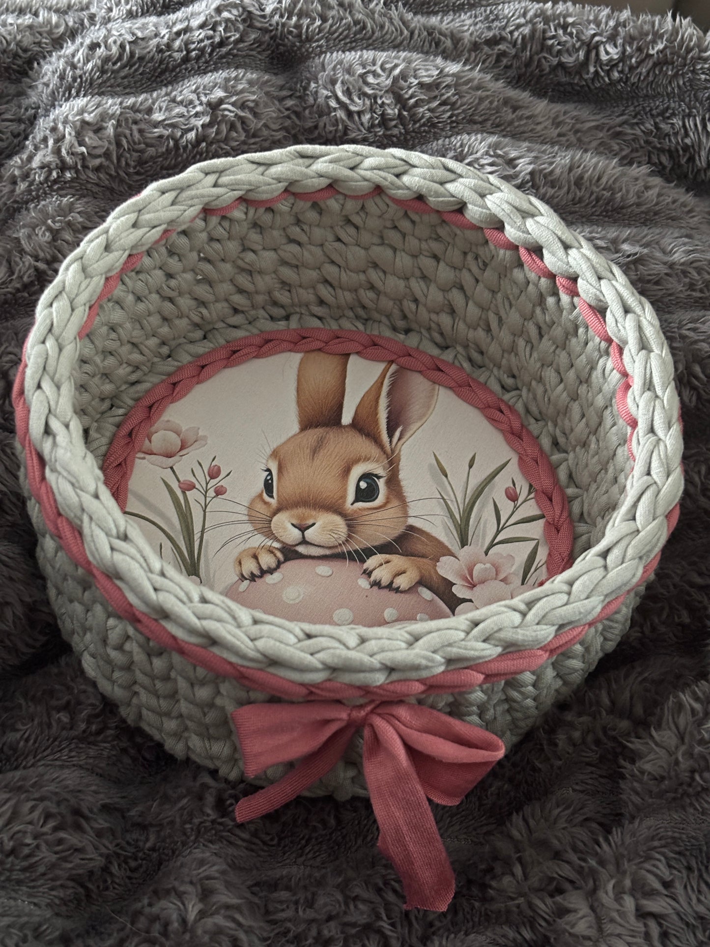 Crochet Bunny Basket
