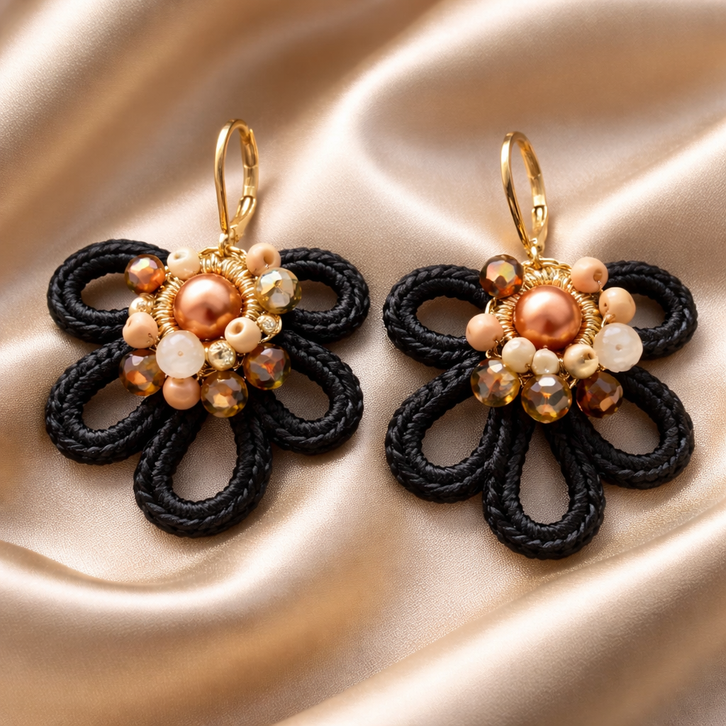Earrings “onyx”