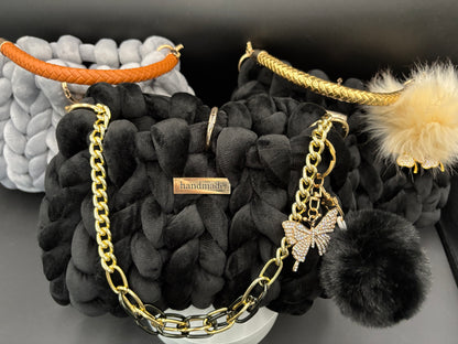 Handbag “black pearl”