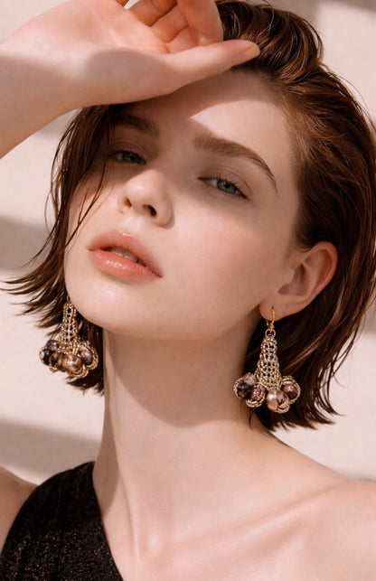 Handmade crochet earrings