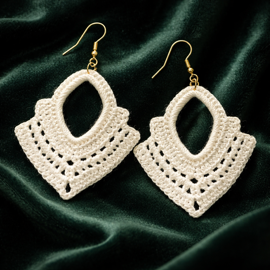 Handmade crochet earrings