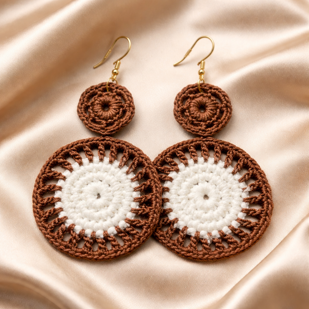 Handmade crochet earrings