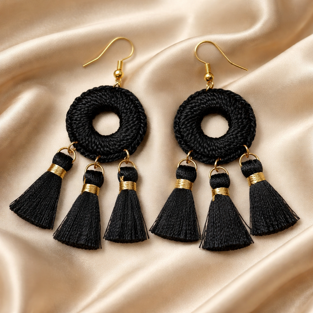 Handmade crochet earrings