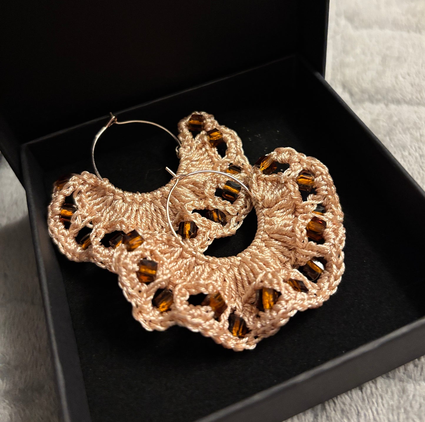 Handmade crochet earrings