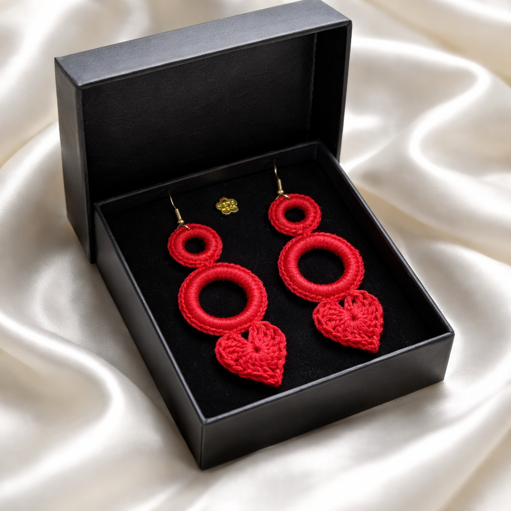 Handmade crochet earrings