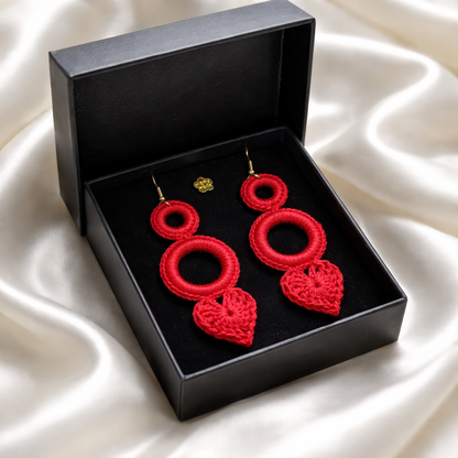 Handmade crochet earrings
