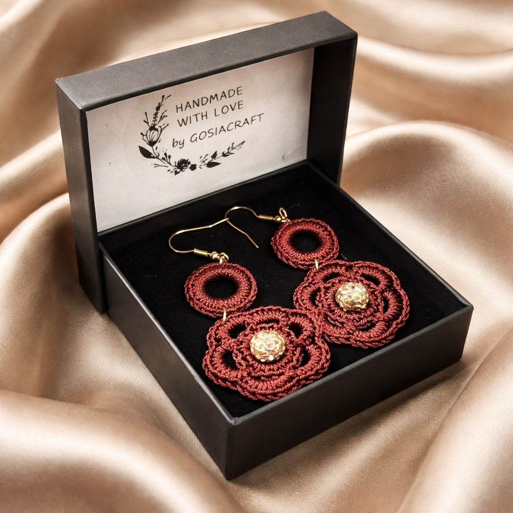 Handmade crochet earrings