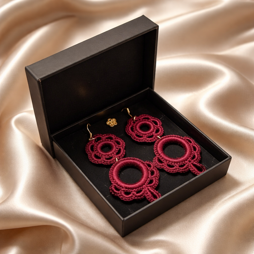 Handmade crochet earrings