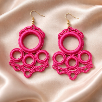 Handmade crochet earrings