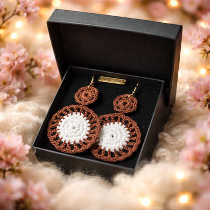 Handmade crochet earrings