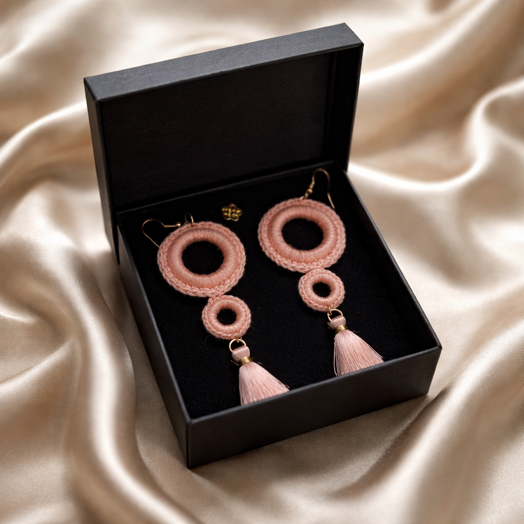 Handmade crochet earrings