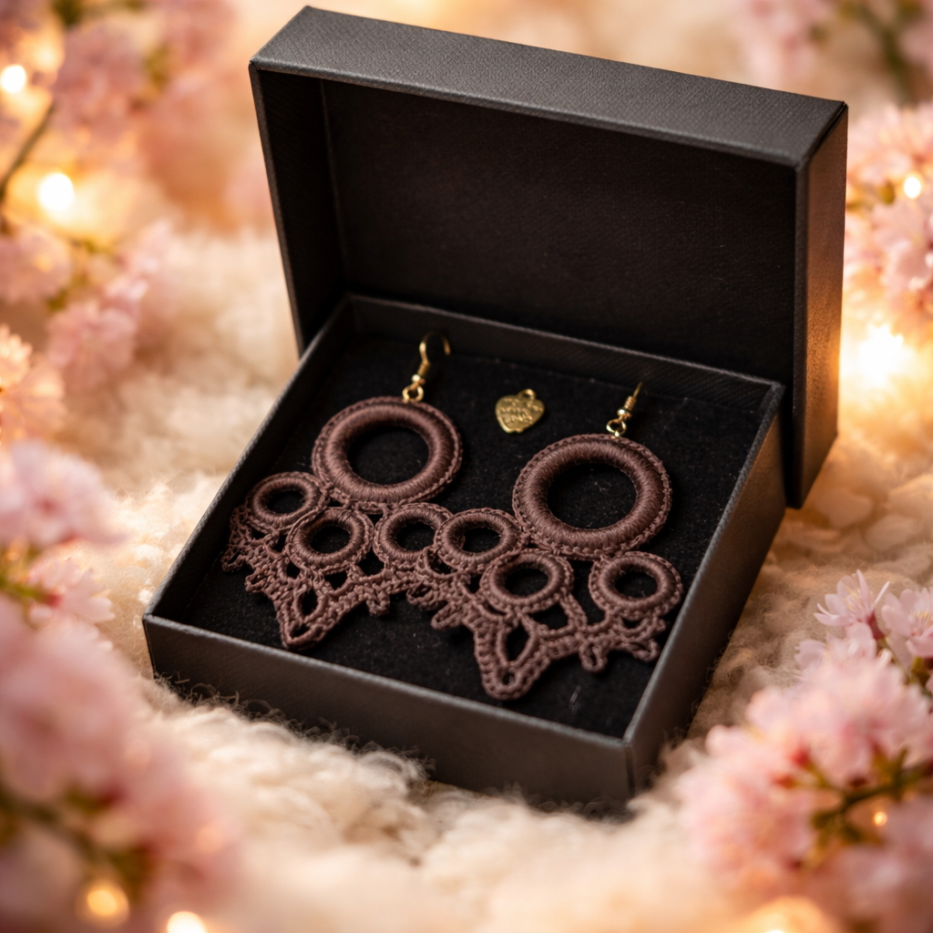 Handmade crochet earrings