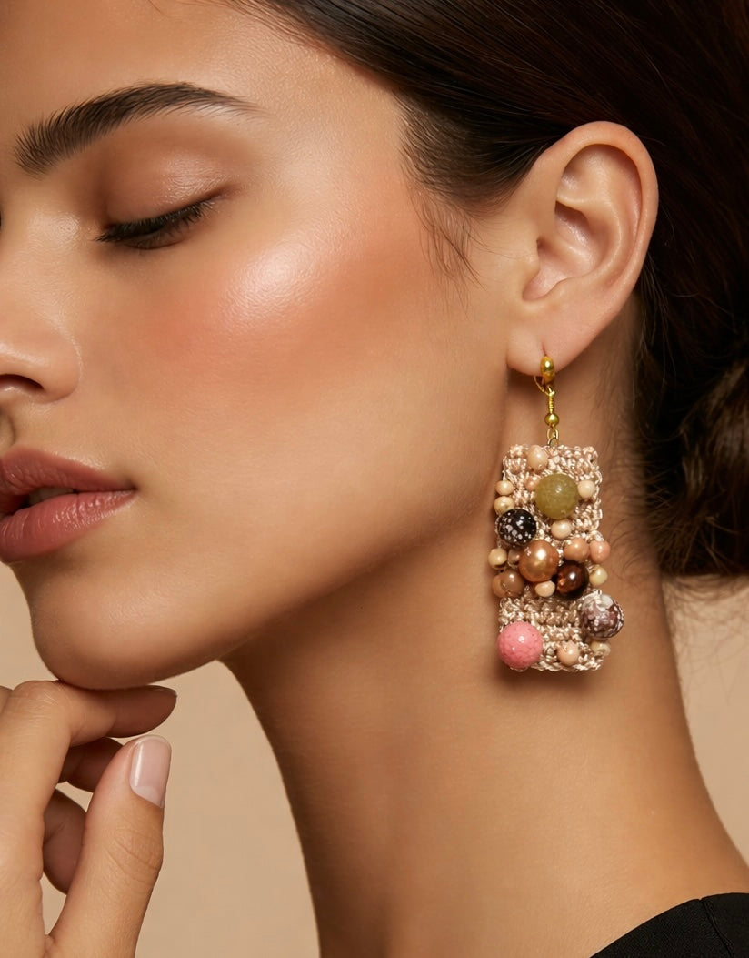 Handmade crochet earrings