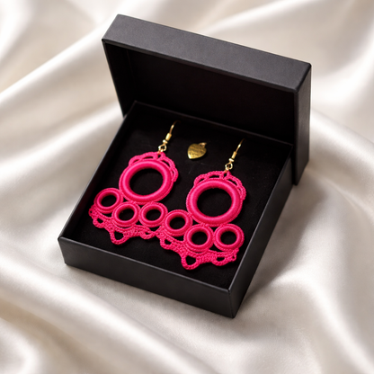 Handmade crochet earrings