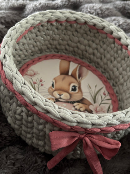 Crochet Bunny Basket