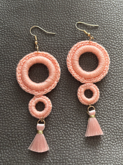 Handmade crochet earrings
