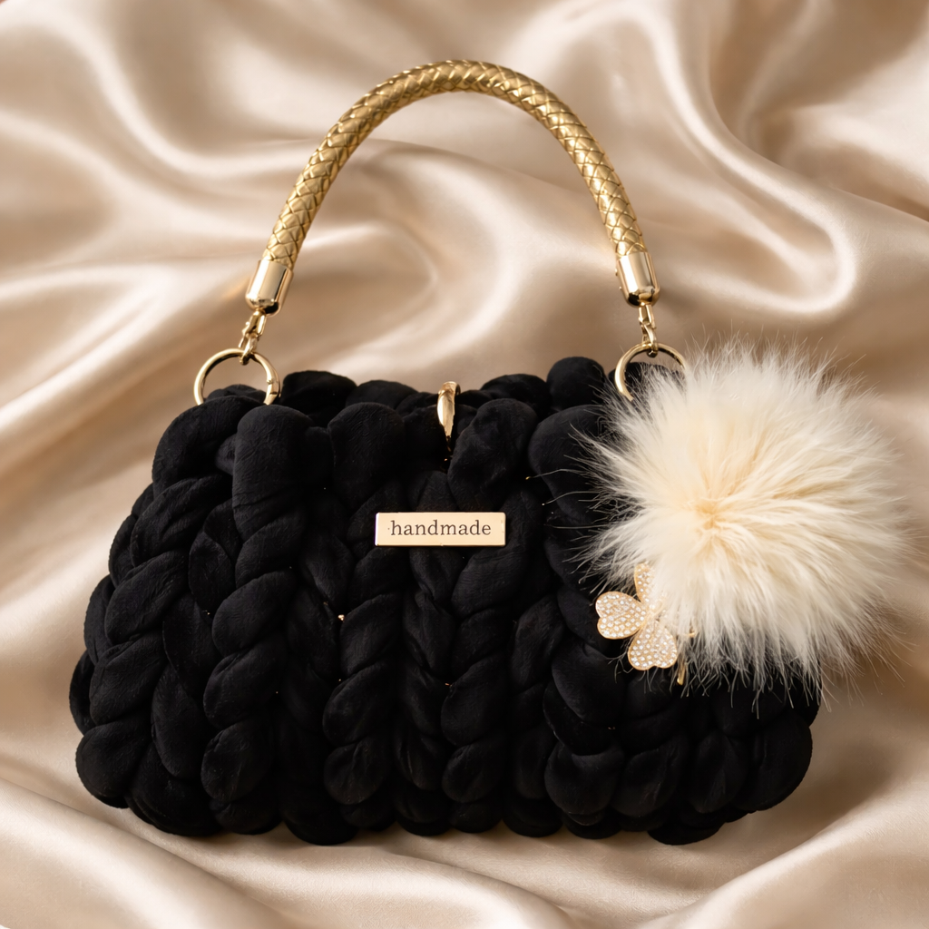 Handbag “black pearl “
