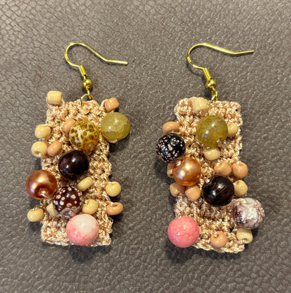 Handmade crochet earrings