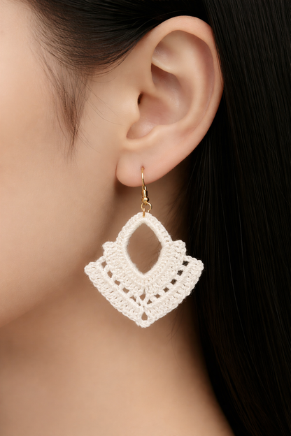 Handmade crochet earrings