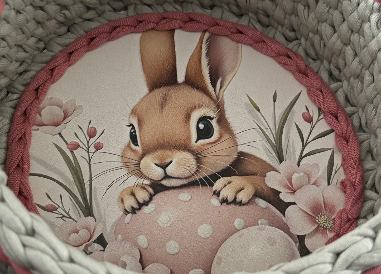 Crochet Bunny Basket