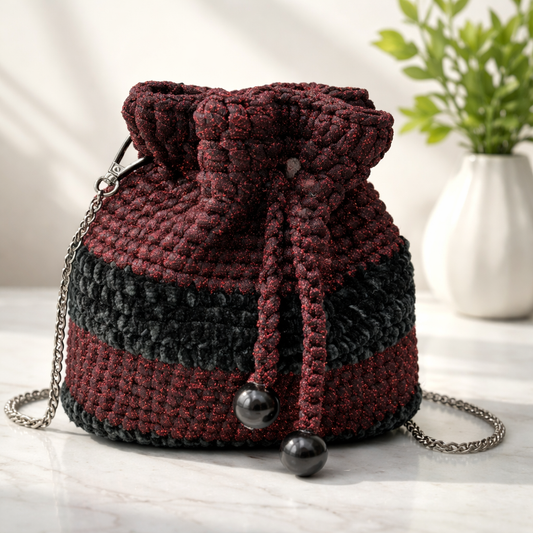 Handbag “plum”