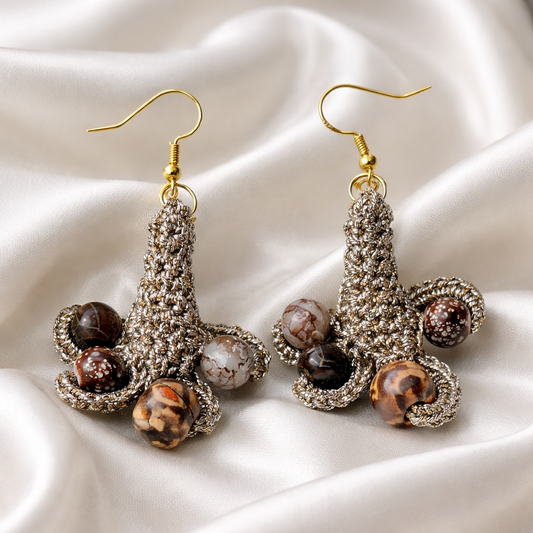 Handmade crochet earrings