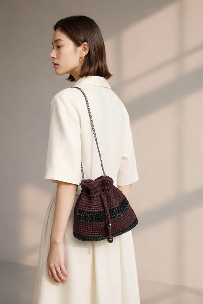 Handbag “plum”