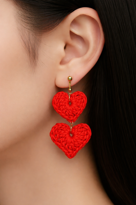Handmade crochet earrings