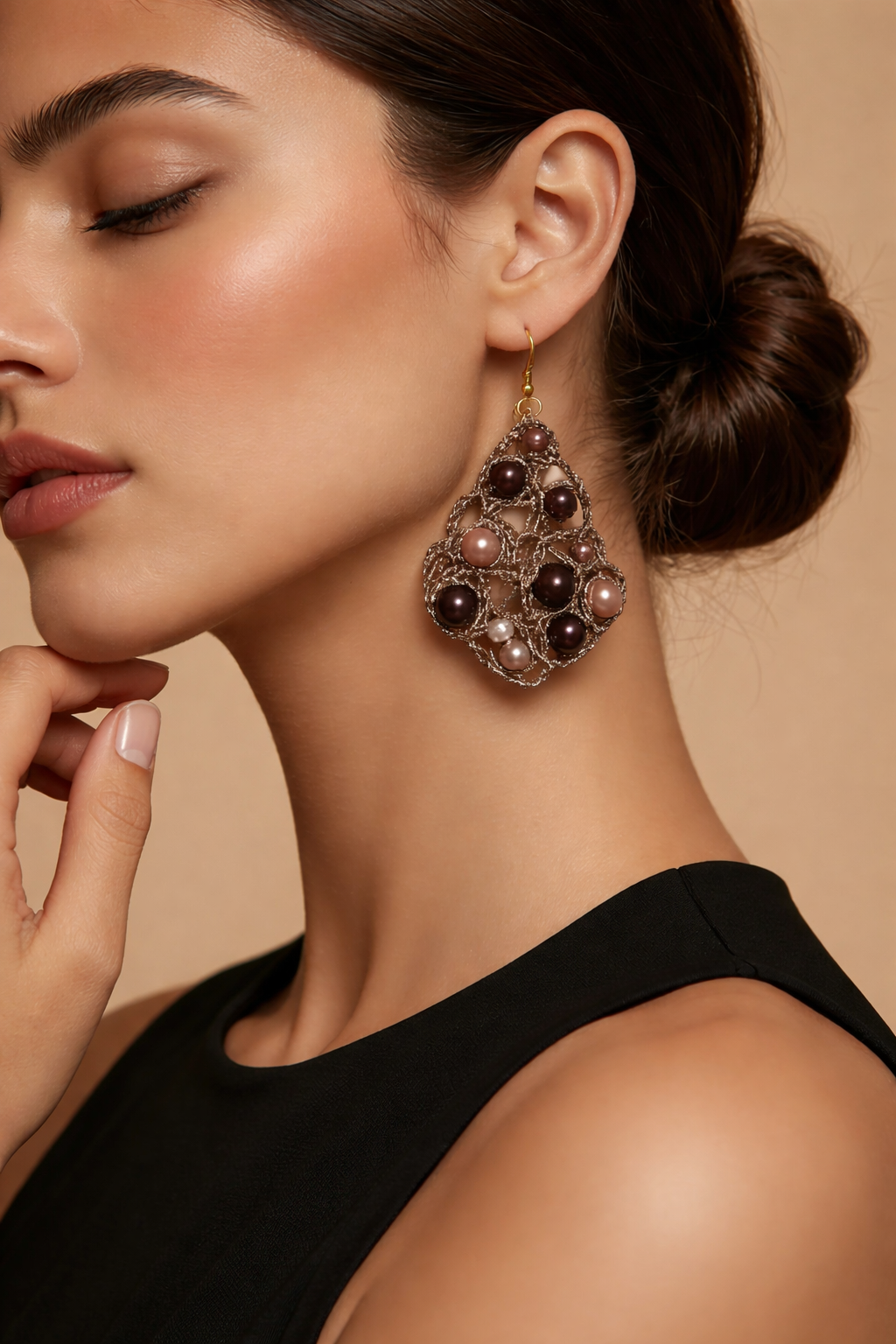 Handmade crochet earrings