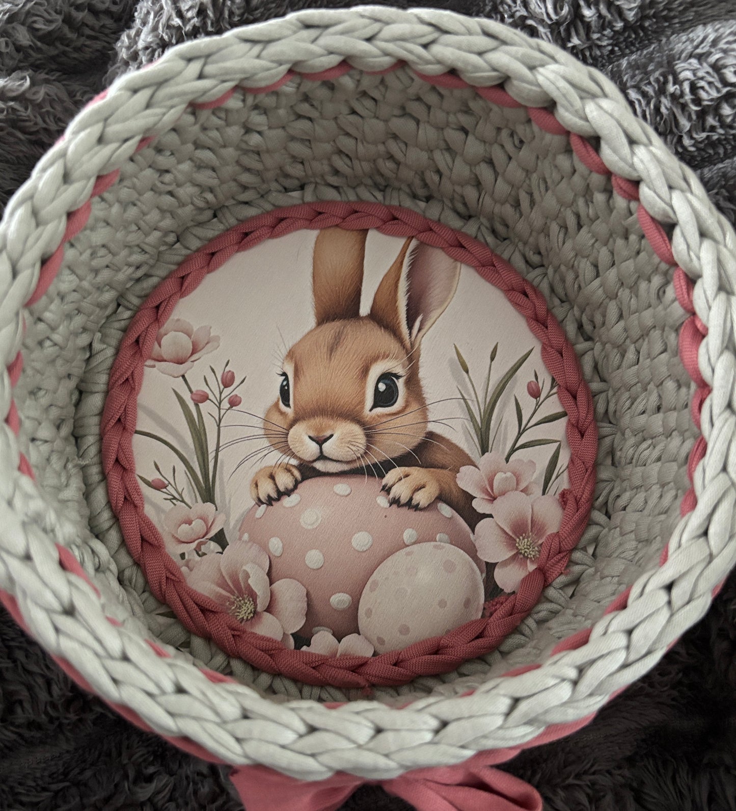 Crochet Bunny Basket