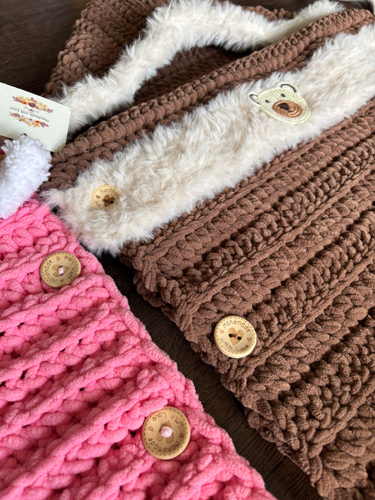 Handmade Crochet Baby Cocoon