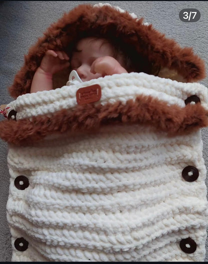 Handmade Crochet Baby Cocoon