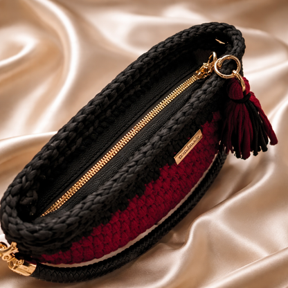Handmade crochet handbag