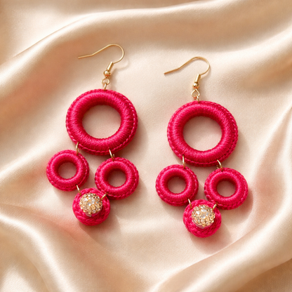 Handmade crochet earrings