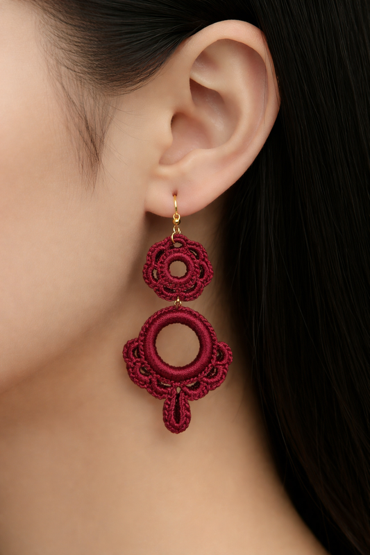 Handmade crochet earrings