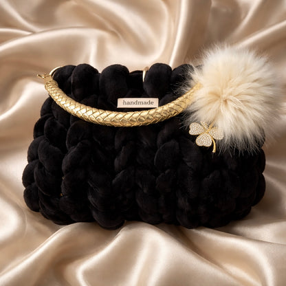 Handbag “black pearl “