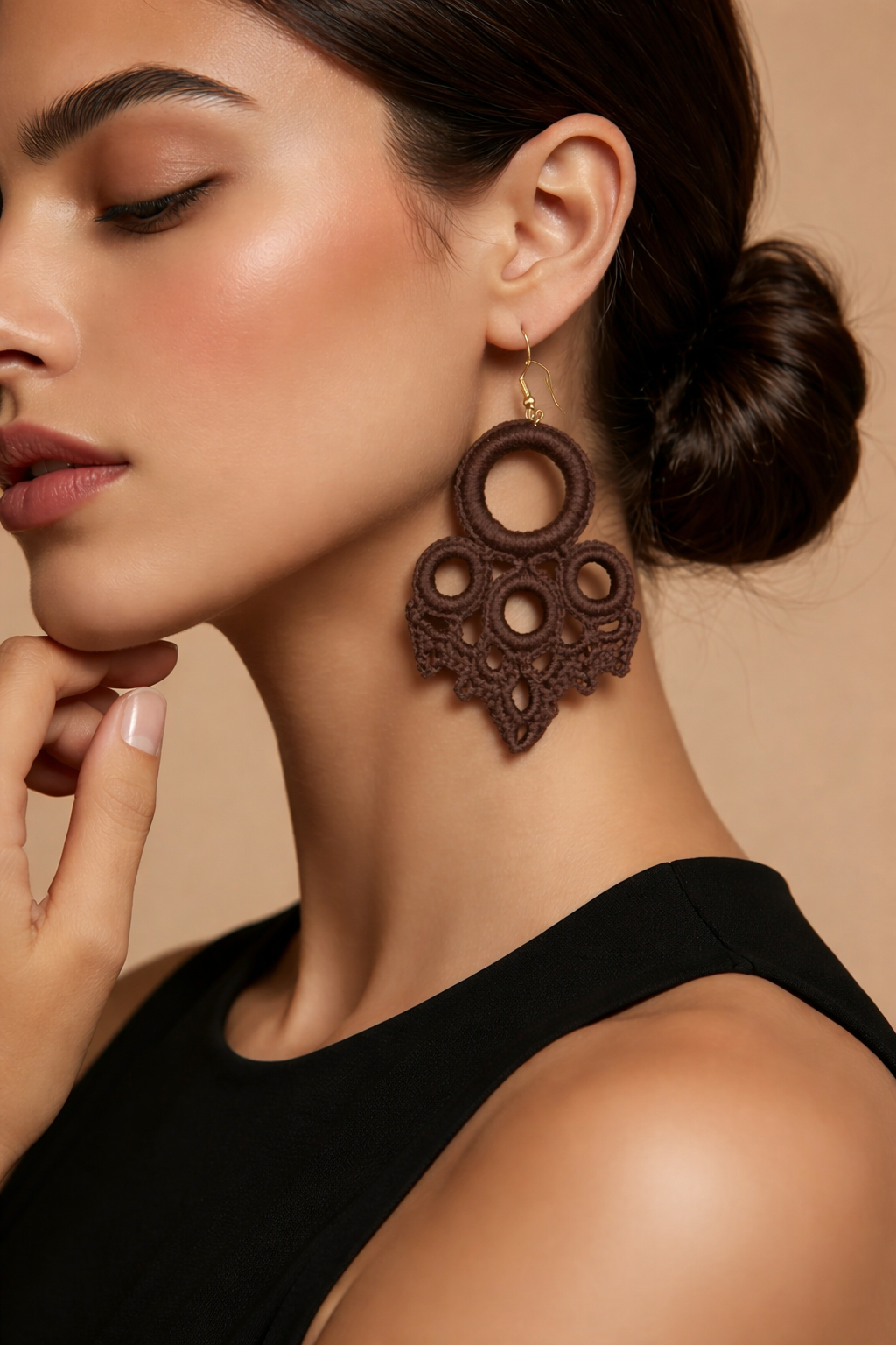 Handmade crochet earrings