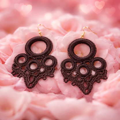 Handmade crochet earrings